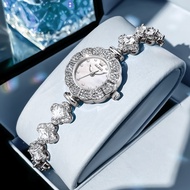 OLEVS 9813 Quartz Women Fashion Watch Gift Round-dial Stainless Steel Watchband Wristwatch Luminous