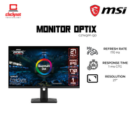 MSI GAMIMG MONITOR  OPTIX G274QPF-QD 1MS 170HZ WQHD 2K 27" IPS /GAMING MONITOR 27" INCHES