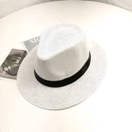 ขนาดใหญ่ขนาดปานามาอาทิตย์หมวกเลดี้บีชปีกกว้างหมวกฟางฤดูร้อนอาทิตย์หมวกขนาดบวก Fedora หมวก56-58เซนติเมตร