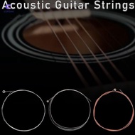 CORSAKI Folk Guitar Strings, Stainless Steel Copper Bronze Color Classical Acoustic Guitar Strings, 