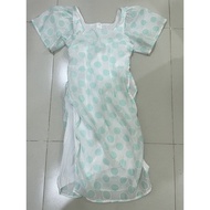 Modern ao dai with square neck, waist 64-66