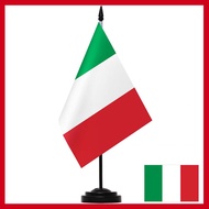 Flag of Italy Desktop Flag(Solid Flagpole)
