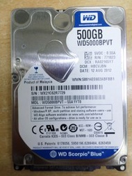 WD Scorpio Blue 500GB 硬碟