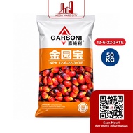 GARSONI JYB Orange 12-6-22-3 50KG | Baja NPK Fertilizer Untuk Tanaman | Baja Buah & Pembesaran
