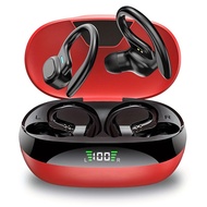 True Wireless Earbuds with Mic, TWS in-Ear Headphones with ENC Noise Cancelling Mic, Sport Earhook H