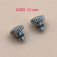 ZX  Watch Stainless Steel Crown Fit NH35 NH36 Movement Accessories  Replacement Spare Parts For Seik
