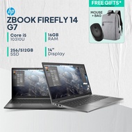 HP ZBook Firefly 14 G7 Laptop | i5 10th Gen | 8 - 32GB Ram | 256 - 512GB / 1TB SSD | 14” FHD | Inter