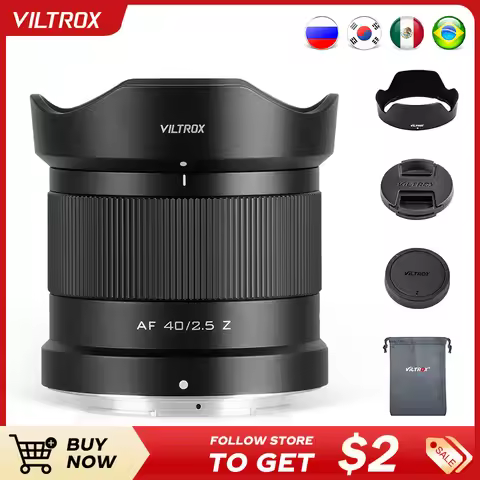 Viltrox 40mm F2.5 Full-Frame Camera Lens Auto Focus for Sony E Nikon Z Z6 Z7 Z50 Z5 Z6II Z7II Z9 Z50