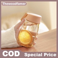 thewoodfamer 420ML/600ML Plastic Water Bottle Leakproof Portable Anti Drop Water Cup Students Bottle