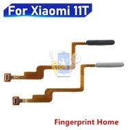 For Xiaomi 11T 11T Pro Fingerprint Sensor Home Back Key Menu Button with Power Flex Cable