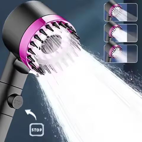 Shower head Shower Filter with Four Modes Bathroom Accessories Head Massage Shower Accessories Showe
