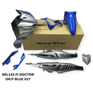 COVERSET BODYSET OEM SET LAGENDA SRL 115 / 115Z FI  P BLUE 2015 BIRU 017 DOCTOR STICKER SIAP TANAM