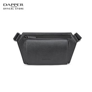 DAPPER กระเป๋าคาดอก/คาดเอว Monochrome Waist Bag ลาย Saffiano สีดำ (BM6B2157SF) ดำ