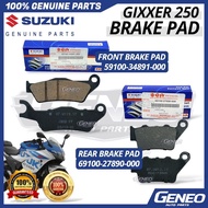 [59100-34891-000 & 69100-27890-000] Suzuki Gixxer 250 Gixxer SF250 Front Rear Brake Pad Set 100% Ori