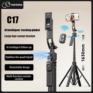 New Mobile Phone Selfie Stick C17 Intelligent Ai Follow-Up Anti-Shake Gimbal Quadruped Fully Automat
