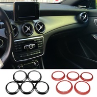 ABS Car Condition Air Vent Outlet Ring Cover Trim Decoration Fit For Mercedes Benz GLA X156 CLA C117