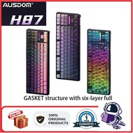 AUSDOM H87 Tri-mode Gasket Gaming Keyboard: Wireless, Bluetooth, Wired