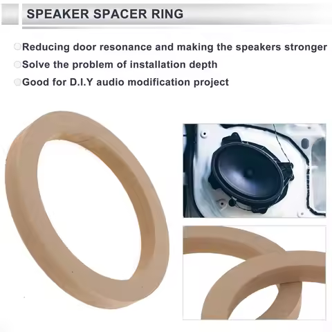 UXCELL Universal Speaker Spacer Ring Tweeter Speaker Spacer Adapter Waterproof 2 Pcs for 6.5" Speake