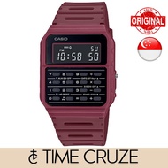 [Time Cruze] Casio CA-53 Vintage Digital Data Bank Calculator Red Resin Men Watch CA-53WF-4BDF CA53W