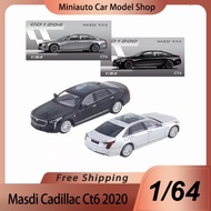New In Stock Masdi 1:64 Cadillac Ct6 Alloy Miniature Cadillac Sedan Car Ct6 Ct5 Car Collection Ornam