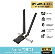 TP-Link Archer TXE72E AXE5400 Wi-Fi 6E Bluetooth 5.3 PCIe Adapter อะแดปเตอร์ไวไฟ 6E บลูทูธ 5.3 ให้คว