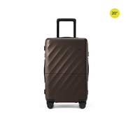 NinetyGo : กระเป๋าเดินทางล้อลาก ทรงทรังค์ รุ่นริปเพิล (Ripple 90L03) : น้ำตาล