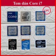 STICKER CORE I7 INTEL STICKER GEN2 GENERATION CHIP GEN 3 GEN 4 GEN5 GEN 6 GEN 7 GEN 8 GEN 9 GEN 10 G