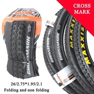 Maxxis 26Er Crossmark Mtbยาง26*1.95จักรยานยางเบาพับยางยางจักรยานเสือภูเขาชิ้นส่วนจักรยาน