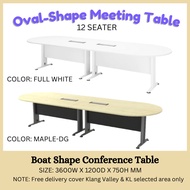 12 feet Boat Shape Conference Table | Boat Shape Meeting Table | Boat Shape Conference Table