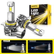 AUXITO 2PCS Car LED LIGHTS 9012 HIR2 Car Light Bulbs 6500K SUPER BRIGHT WHITE 100WATT