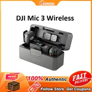 DJI Mic 3 Wireless Lavalier Mic 1TX 1RX 2TX 1RX  Kit with Charging Case Adaptive Gain Control&Dual B
