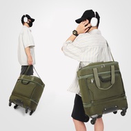 The Pulley with Wheels Foldable Men's Luggage Bag Put Clothes with Wheels One Day Travel Portable Tr
