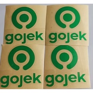Go Jek Writing Cutting Sticker for Motorcycle Helmets, Cutting Sticker Gojek Indonesia, Quality Logo