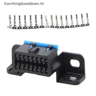 EVER 16Pin Connector 2 16Pin Female Angle Connector Female Wire Sockets OBDII Connector TH