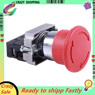 22mm NC Red Mushroom Emergency Stop Push Button Switch 600V 10A ZB2-BE102C XB2-BS542X1