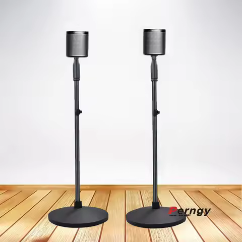 (1 pair=2pcs) SO-F3 60cm-120cm round columu base adjustable surround sound speaker floor stand MOUNT