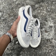 Second Thrift Vans Old Skool Style 36 Marshmallow Navy/Dress Blue Shoes