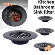 UMISTY Sink Strainer, Stainless Steel With Handle Drain Filter, Durable Black Floor Drain Anti Clog Mesh Trap Kitchen Bathroom Accessories