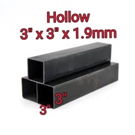 Hollow 3" x 3" x 1.9mm Mild Steel Square Tube Square Hollow Besi Hollow Besi Empat Segi 方喉 正方形铁