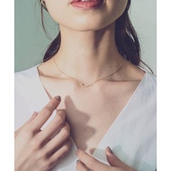 Japan Daigou ete 22 Autumn Mood Night Sky Shining Frosted Crescent Diamond Star 10K Gold Necklace