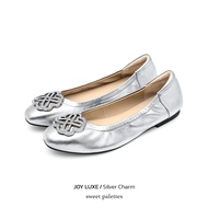 Sweet Palettes รองเท้าหนังแกะ Joy Luxe Silver