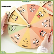 [MOONWHITE]  Emotion Control Tool for Use Wooden Emotion Wheel Toy Emotion Wheel Toy for Toddlers He