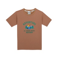 Skechers สเก็ตเชอร์ส เสื้อยืดแขนสั้นเด็กผู้ชาย Boys Adventure Short Sleeve Tee - SL224B175-BRWN