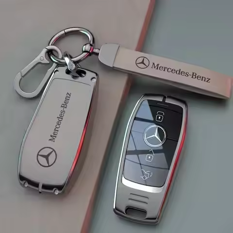 Zine Alloy Car Key Case Cover Shell Holder For Mercedes Benz A C E S G Class GLC CLE CLA W177 W205 W