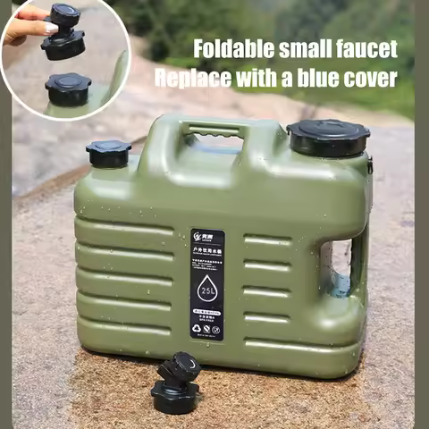 25L Camping Water Container with Detachable Faucet No Leakage for Outdoor Travel Driving Portable Dr