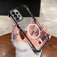 Case for SAMSUNG a33 5g samsung a53 5g samsung a73 5g Phone Case Transparent Magnetic Fast Charging 