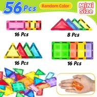 36/56/86PCS Magnetic Building Blocks Construction Set 3D Toys For 3+ Years Kids Montessori Education