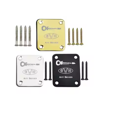 Charvel EVH Electric Guitar Neck Plate Golden/Silver/Black