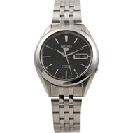 Seiko Mens SNKL23K1 (Seiko5 SS Bracelet BK) Watch Silver   Mens