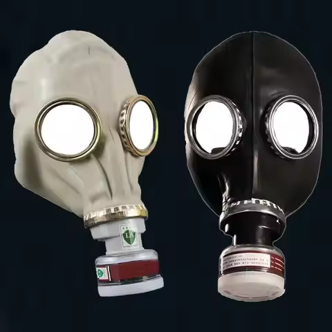 64 Type Multipurpose Black Gas Full Mask Respirator Safety Chemical Prevention Mask Painting Spray P